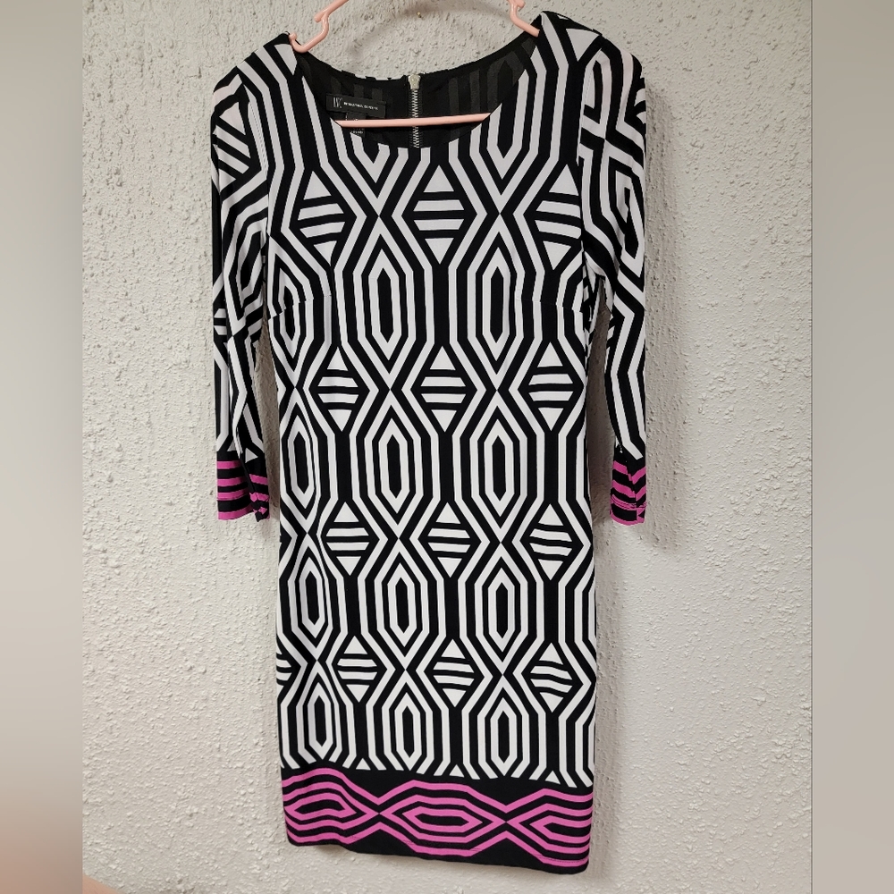 ❤️🩷Inc International Concepts- Women's Geometric Midi Dress❤️🩷